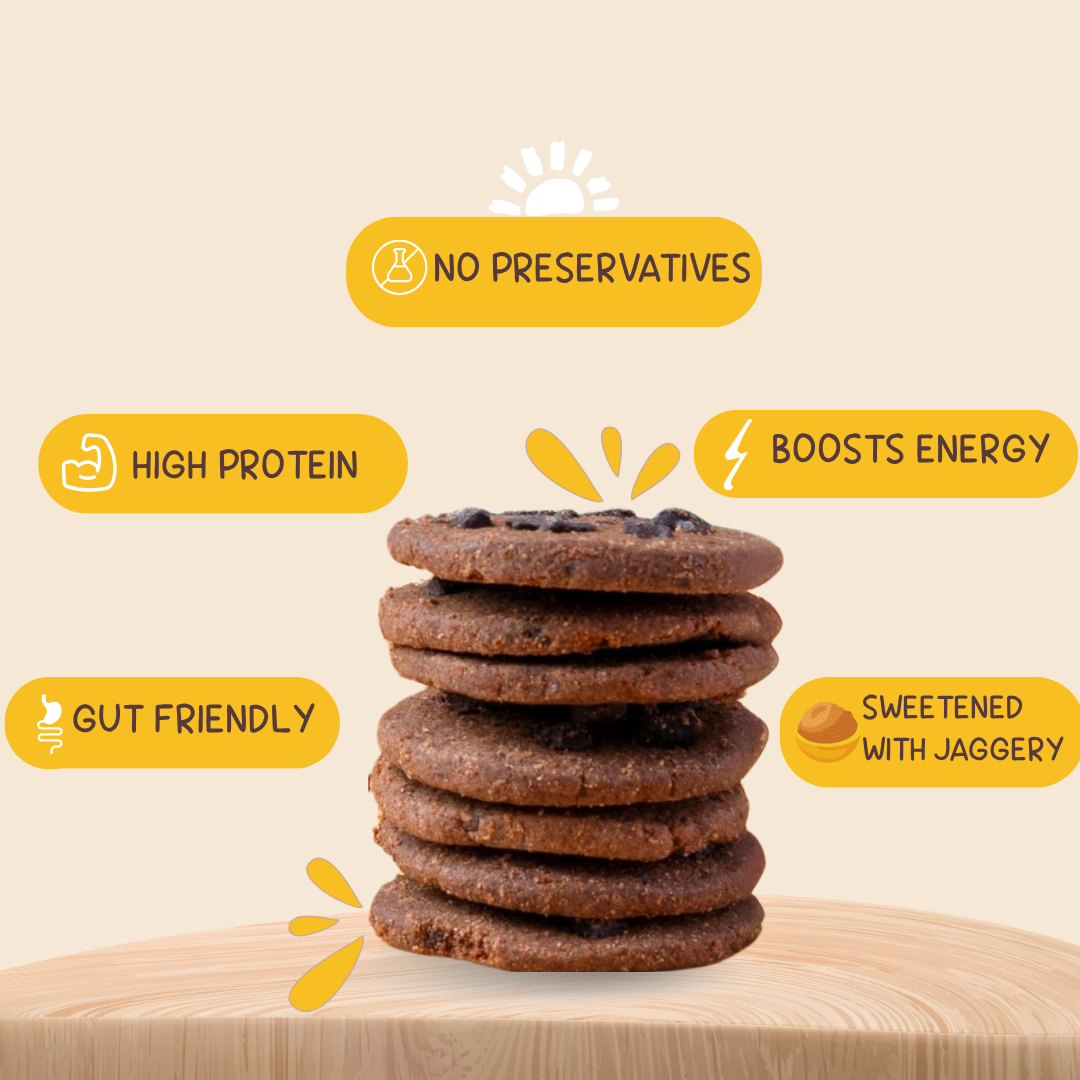Chocolate Millet Cookies - 13g Protein
