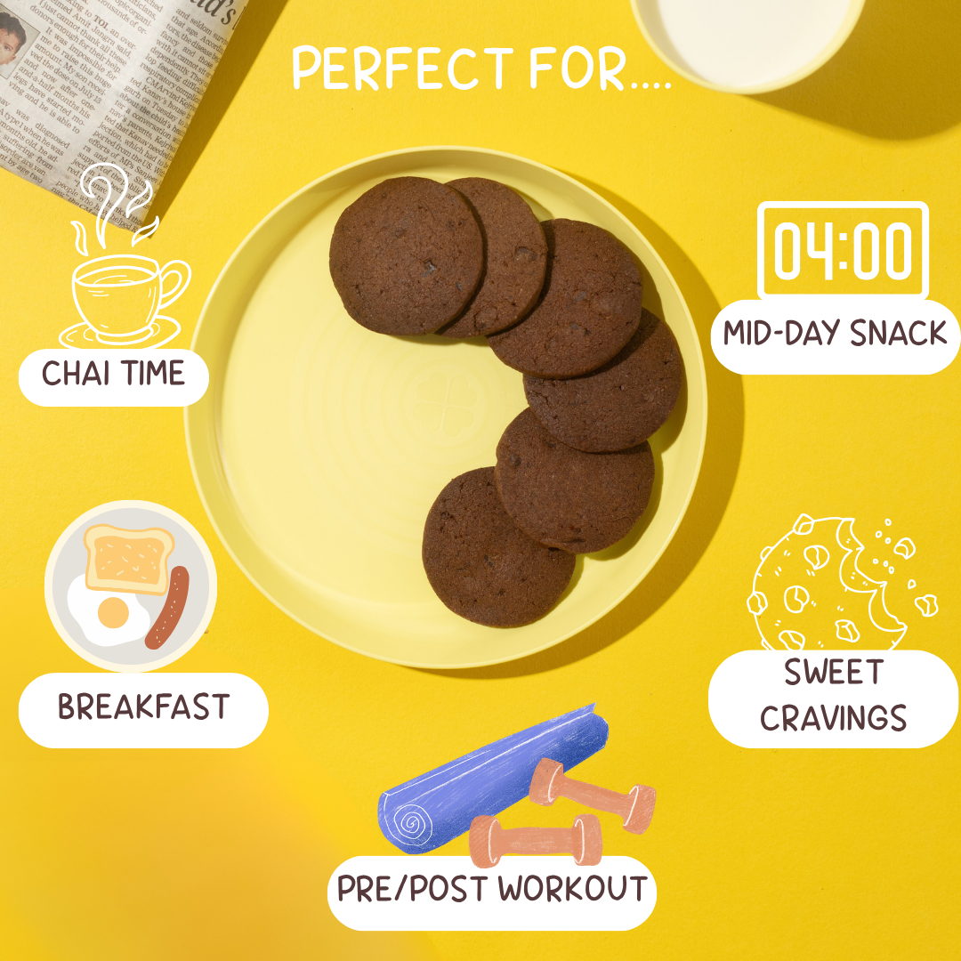 Chocolate Millet Cookies - 13g Protein