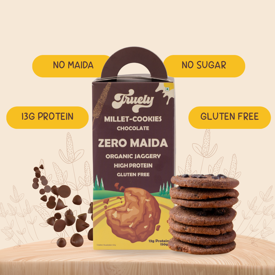 Chocolate Millet Cookies - 13g Protein