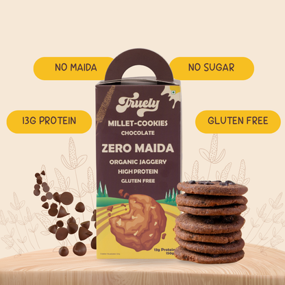 Chocolate Millet Cookies - 13g Protein