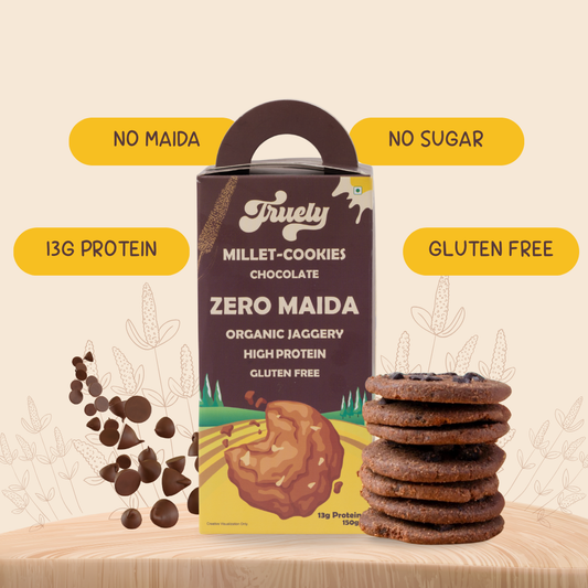 Chocolate Millet Cookies - 13g Protein