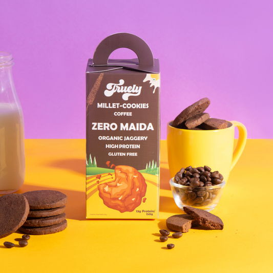 Coffee Millet Cookies - 13g Protein